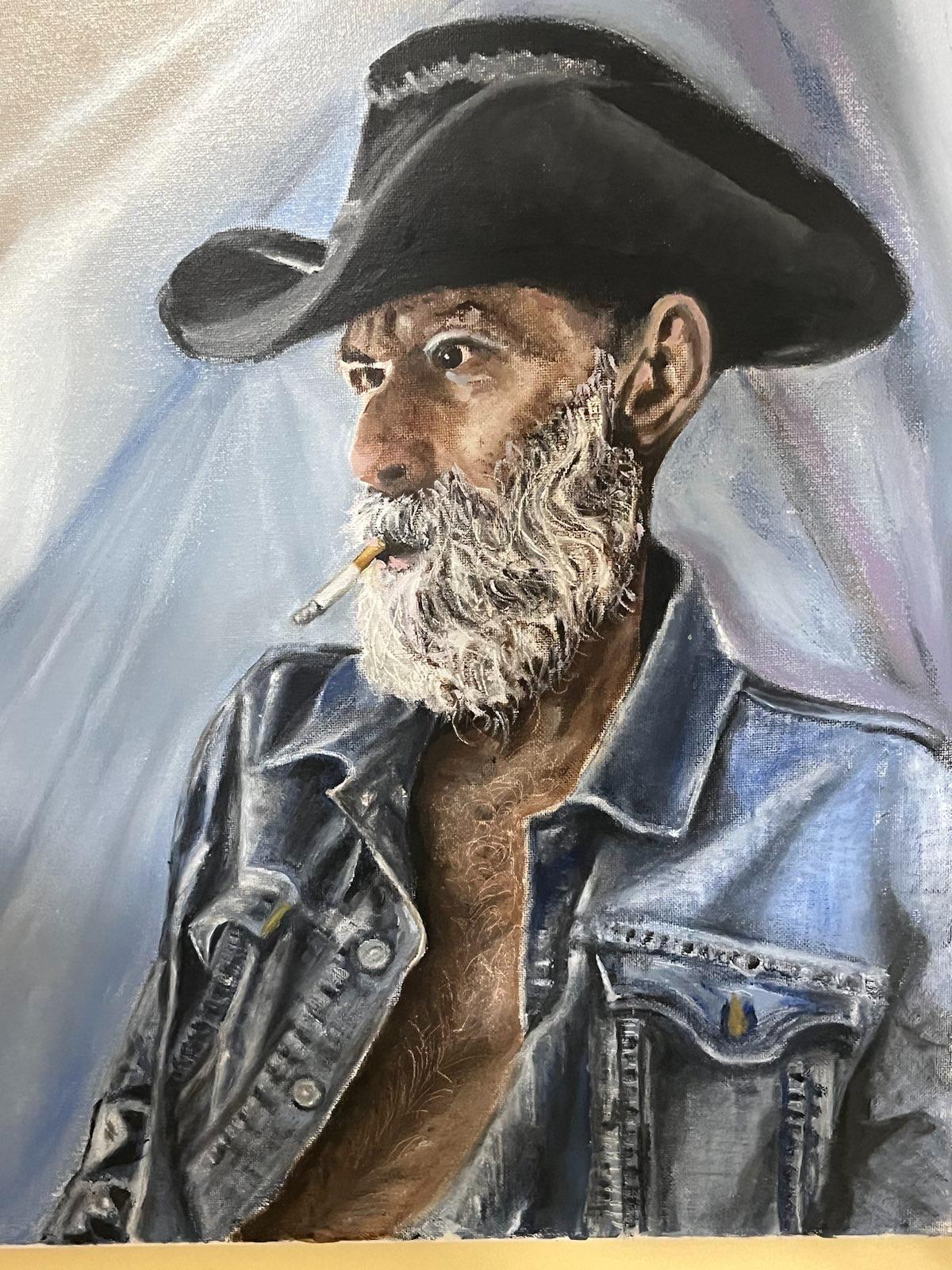 First Completed Portrait in Kevin's "Men of the Mountain" Series.